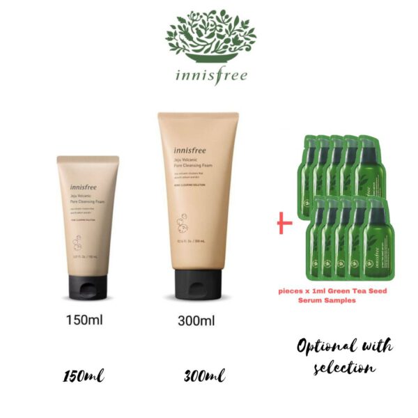 Innisfree Jeju Volcanic Pore Cleansing Foam 150g/250g (NEW 2023)